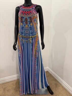 knee length dresses for ladies Johnny Was Dayana Mesh Dress with Slip main image 1